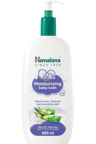 Himalayan Bazaar Himalaya No Tears Moisturizing Baby Bath, 800ml – Moisturize...