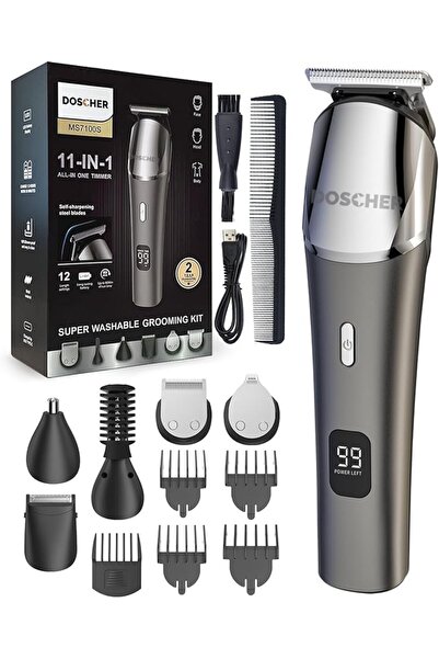 DOSCHER Trimmer For Men Shaving Machine, Replaceable Blade Heads, Waterproof ...