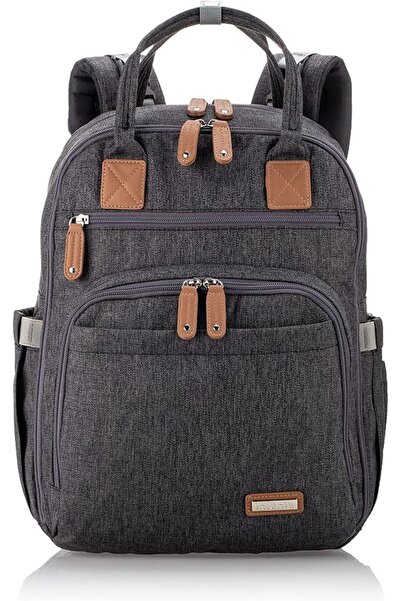 iniuniu Diaper Bag Backpack, Large Unisex Baby Bags Travel Backpack, Grey