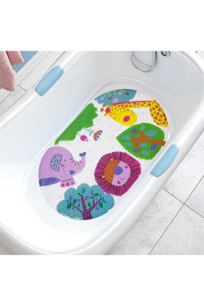 Funinside FUNI Kids Bath Mat,Extra Long Non-Slip Cartoon Bathtub Mat for Kids...