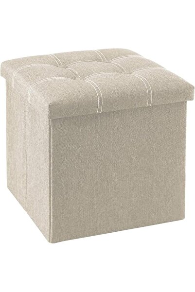 TMOHRA Storage Stool,Foldable Storage Ottoman Box Footrest Step Stool,Padded ...