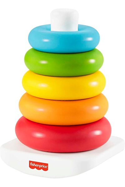 FISHER-PRICE BABY لعبة فيشر برايس روك-أ-ستاك لتكديس الحلقات للأطفال