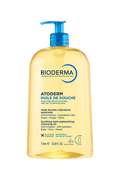 Bioderma Atoderm Shower Oil, 1L - Soothing, Hydrating Skin Barrier Protector ...