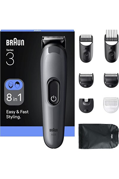 Braunability Braun Series 3 All-in-One, 8-in-1 Grooming Kit, Ultra Sharp Blad...