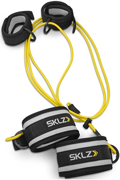 SKLZ جهاز تدريب الكرة الطائرة مع أربطة مقاومة لتحسين تقنية التمرير، أسود اللون