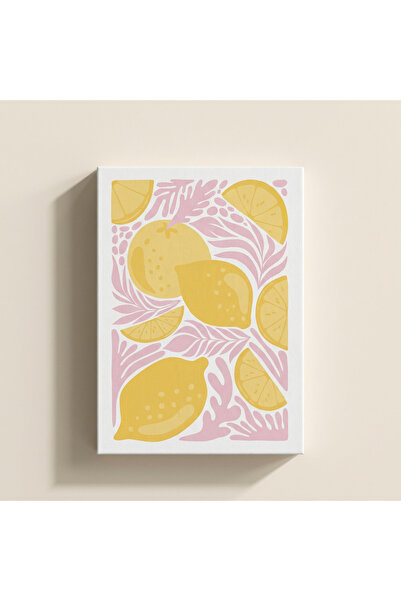 Sayılarla Boyama Seti Yaz Koleksiyonu - Limon Mevsimi 30x40 cm Numaralı Tuval