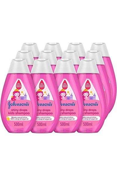 Johnson's Baby شامبو جونسون للأطفال بقطرات لامعة، 12 × 500 مل - عبوة واحدة