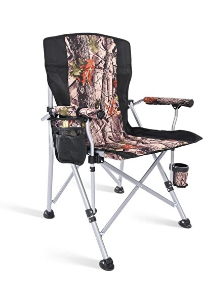 GENERAL Alsafi-EST Portable Folding Camping Chair with Cup Holder and Adjusta...