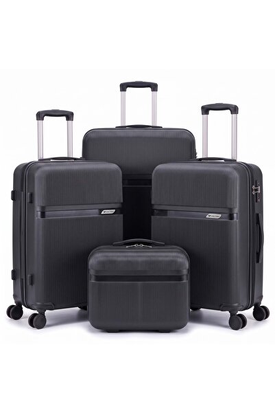 Dubai Power 4 Pcs PP Luggage Set 14/20/24/28 Inch with Cosmetic Case, TSA Loc...