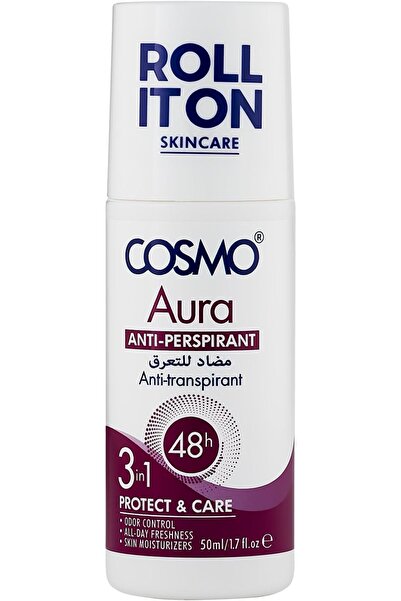 CD Cosmo Designs Cosmo Aura Antiperspirant Roll It on 50ml, 3 in 1 Protect Ca...