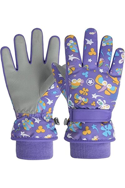 AZONEE Kids Winter Gloves, Children Warm Stretchy Knitted Cuff Mittens for Bo...