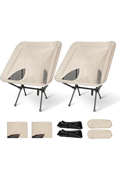 KASTWAVE Portable Camping Chairs 2 Pack, Lightweight Foldable Chair, Backpack...