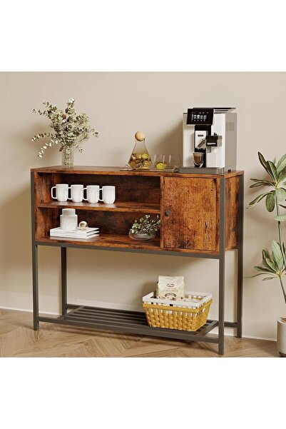 AnneFish Coffee Corner with Storage, Buffet Cabinet Kitchen Sideboard, Consol...