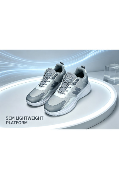 huanxiwa Multi-color optional spliced casual dad shoes 5cm thick sole soft el...