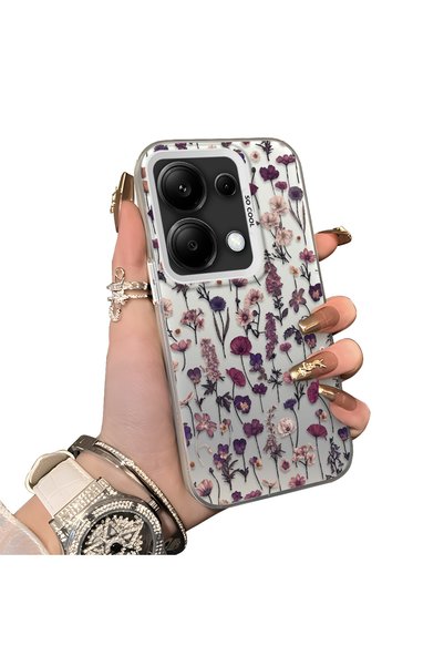 CHICASELUX Poco M6 Pro 4g Compatible French Style Purple Tone Wildflower Phon...
