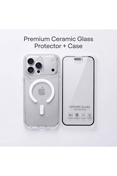 Primo Plus Shockproof 5D Transparent Case + Screen Protector for iPhone 17 pr...