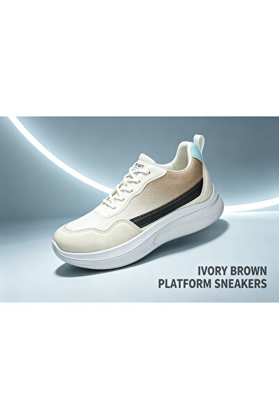 huanxiwa Simple gradient mesh casual shoes soft elastic thick sole height inc...