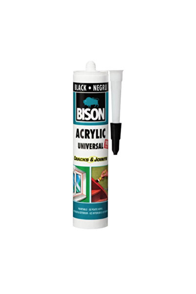 Bison Acrilic negru 300ml