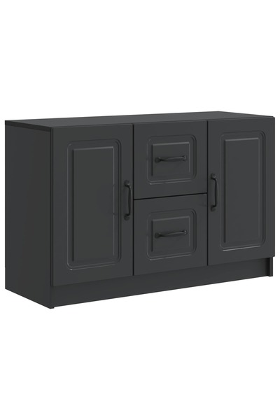 vidaxl Bufet Negru 89 x 34,5 x 57 cm Lemn prelucrat