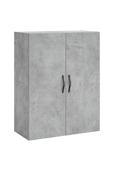 vidaxl Dulap pe perete, gri beton, 69,5x34x90 cm, lemn prelucrat