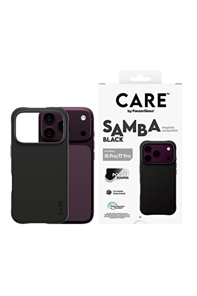 Panzer Glass حافظة PanzerGlass CARE Samba مع MagSafe لهاتف iPhone 18 Pro - أسود