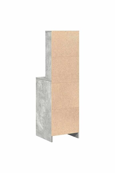 vidaxl Bufet Gri beton 40 x 41 x 135 cm Lemn prelucrat