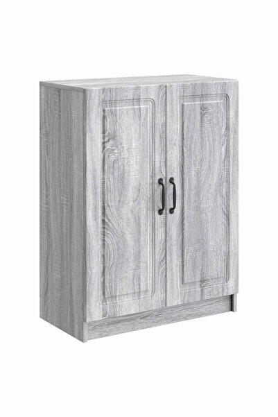 vidaxl Bufet Sonoma gri 66 x 34,5 x 87 cm Lemn prelucrat