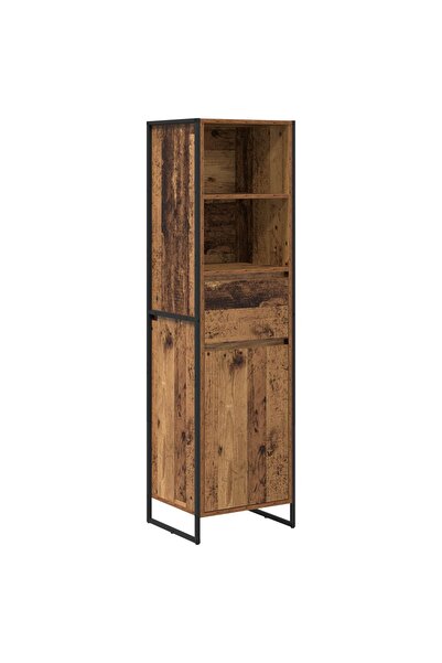 vidaxl Dulap pentru cărți Lemn Vechi 43 x 36 x 150.5 cm Lemn prelucrat
