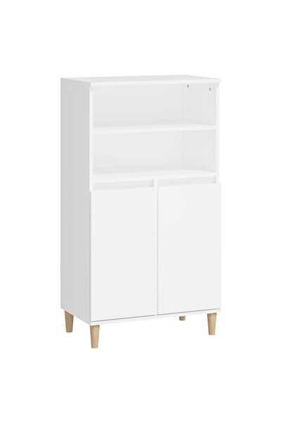 vidaxl Dulap înalt, alb, 60x36x110 cm, lemn prelucrat