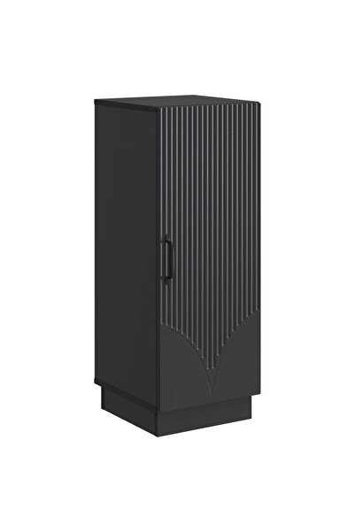 vidaxl Bufet Negru 33 x 34,5 x 87 cm Lemn prelucrat