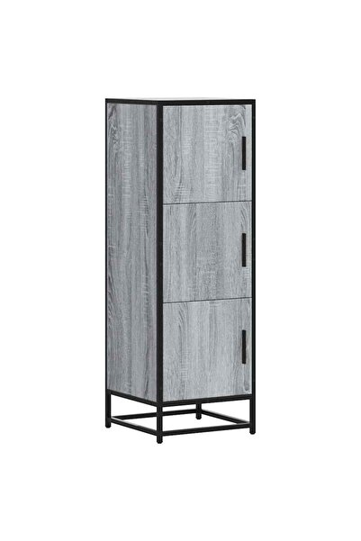 vidaxl Dulap nalt gri Sonoma 35,5x35x106,5 cm lemn prelucrat