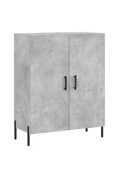 vidaxl Dulap, gri beton, 69,5x34x90 cm, lemn compozit