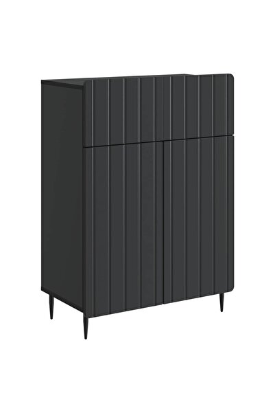 vidaxl Bufet Negru 66 x 34,5 x 92 cm Lemn prelucrat