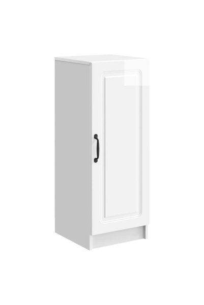 vidaxl Bufet Alb foarte lucios 33 x 34,5 x 87 cm Lemn prelucrat