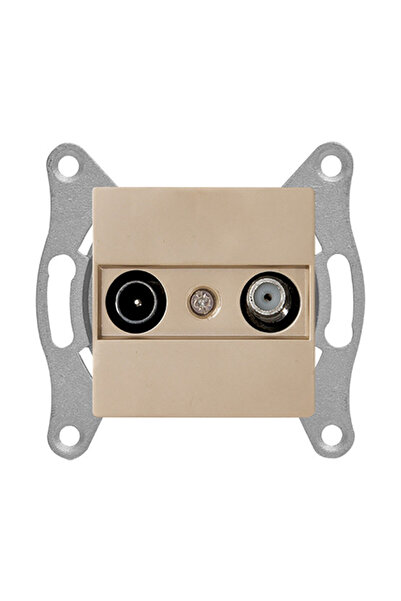 Mutlusan Mechanical Key Tv-Sat Socket (Terminal) Gold