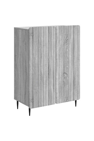 vidaxl Bufet Sonoma gri 66 x 34,5 x 92 cm Lemn prelucrat