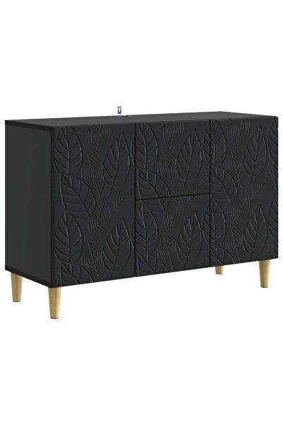 vidaxl Bufet Negru 89 x 34,5 x 60 cm Lemn prelucrat