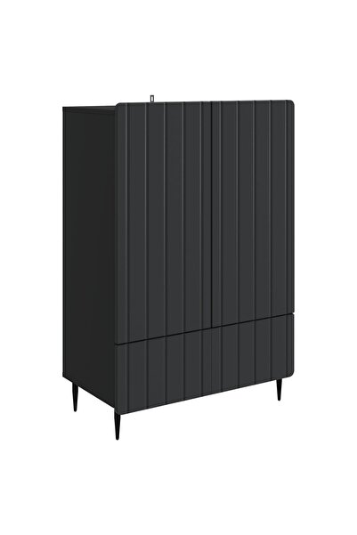 vidaxl Bufet Negru 66 x 34,5 x 97 cm Lemn prelucrat