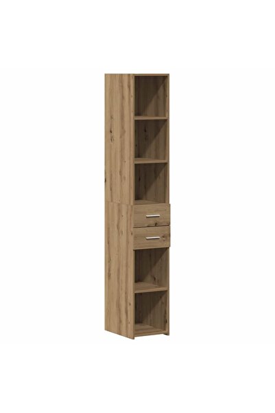vidaxl Bibliotecă Stejar Artizanal 30 x 42.4 x 185.2 cm