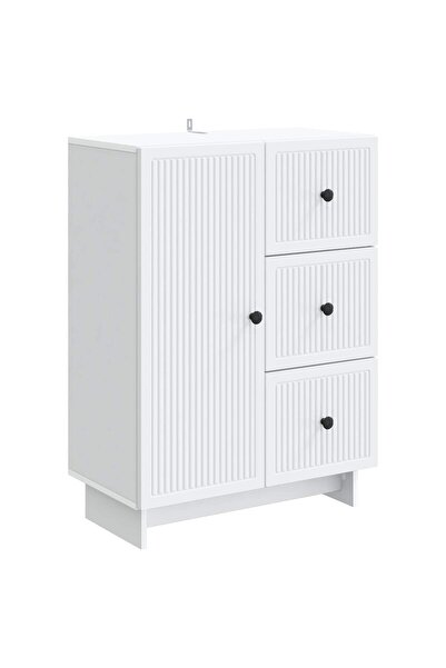 vidaxl Bufet Alb 66 x 34,5 x 90 cm Lemn prelucrat