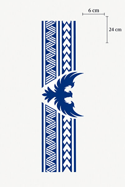 BiWini 1 Ay Kalıcı Kartal Şerit Dövme Kol Bacak Bilek Dövmesi Armband Tattoo