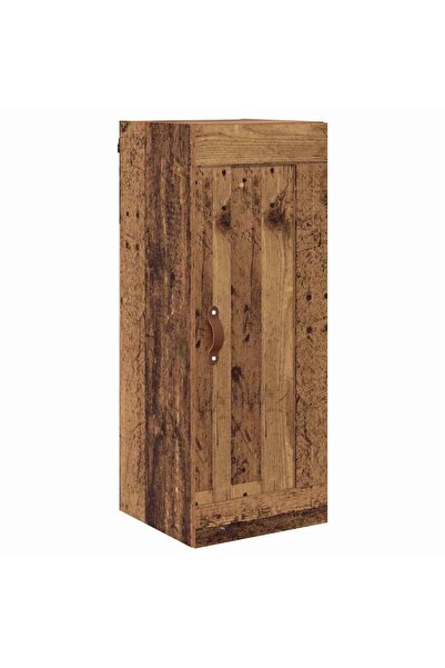 vidaxl Dulap montat pe perete Lemn Vechi 34,5 x 34 x 90 cm
