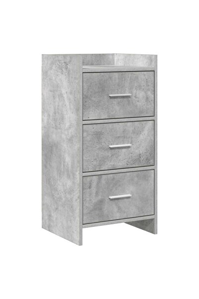 vidaxl Bufet Gri Beton 40 x 36 x 80 cm Lemn prelucrat
