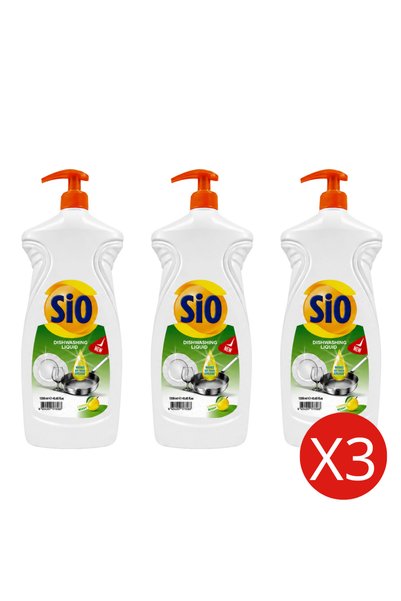 Sio بكج 3 سائل غسيل أطباق سيو بالليمون 1350 مل × 3 | منظف صحون ومزيل دهون
