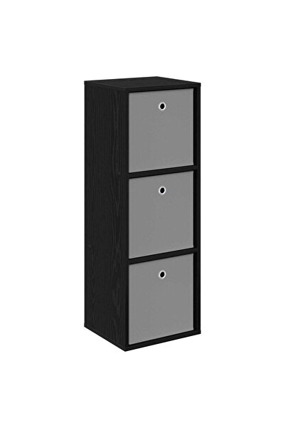 vidaxl Bufet cu sertar Stejar Negru 35 x 32 x 99,5 cm