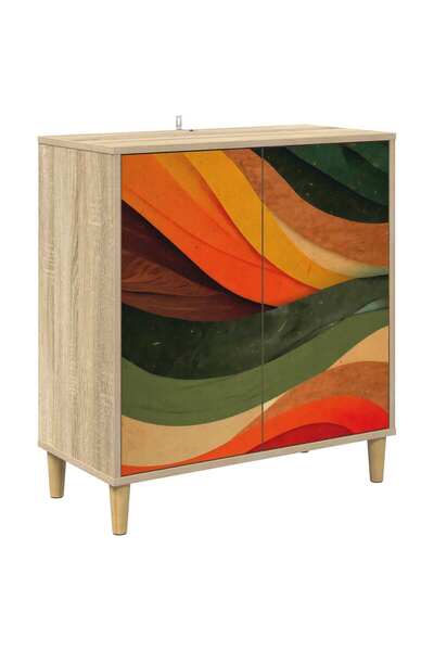 vidaxl Bufet BONN Sonoma 69 x 33 x 75 cm Lemn prelucrat