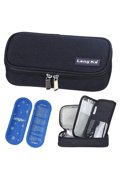 Yailla Insulin Cooler Travel Carrying Case Diabetic Medication Cooling Bag wi...
