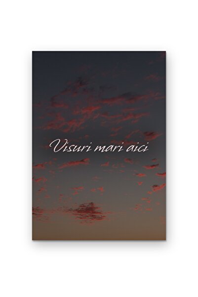 OEM Poster Carton 250g A4 Wall Art Citat Visuri mari aici, Decor perete motivant
