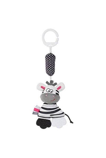 OEM Jucarie pentru Carucior Zebra Alba Neagra cu Sunet 34cm