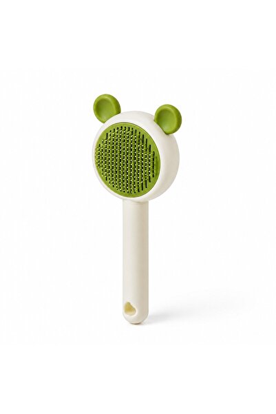 FOXMAG24 Brush with Shampoo Reservoir for Massage and Washing Animals, Green